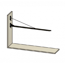 Bras d'inclinaison murale pour rideaux et feuilles 70700255
