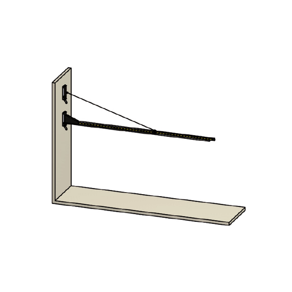 Brazo basculante para cortinas para fijar en pared 70700250