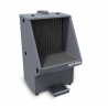 Robust grinding table with suction in the rear wall and foldable side walls KEMPER