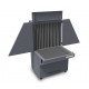 Robust grinding table with aspiration on the wall 998200004