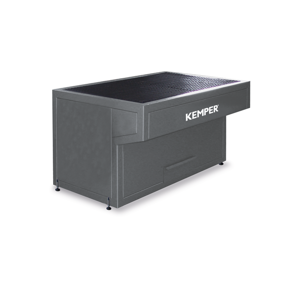Solid table for manual welding with waste drawer 950490047