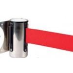 Suporte de parede de aço inoxidável com fita vermelha