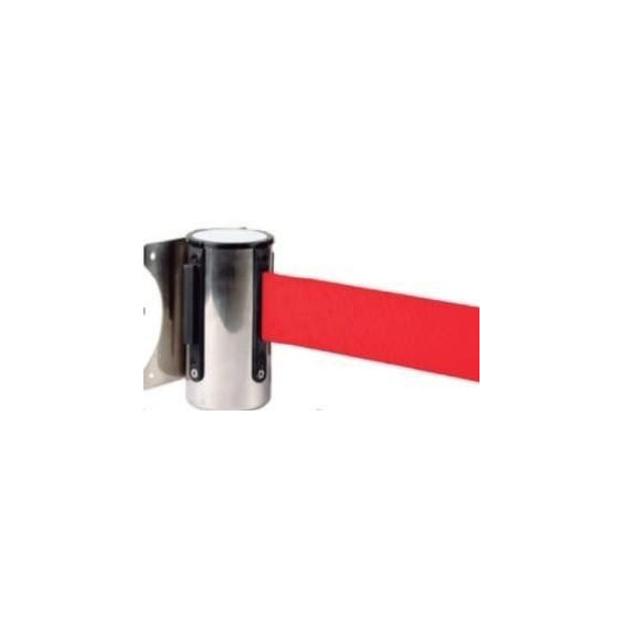 Suporte de parede de aço inoxidável com fita vermelha