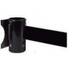 Black wall bracket with extendable black tape SEKURECO