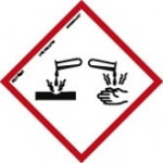 ADH Prodotto chimico corrosivo 150x150mm