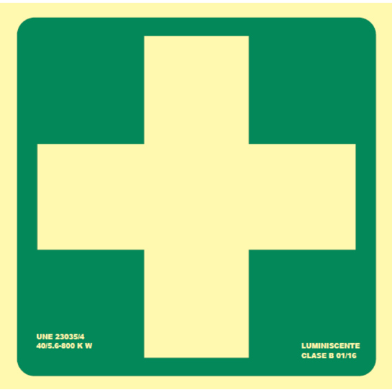 Luminiscent evacuation signs Great format kit