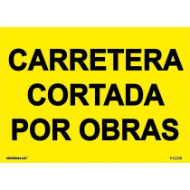 Road Signals PVC Road cut by works