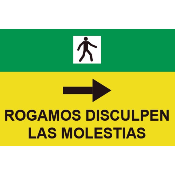 Sinais de trânsito PVC Por favor, peça desculpas por desconforto