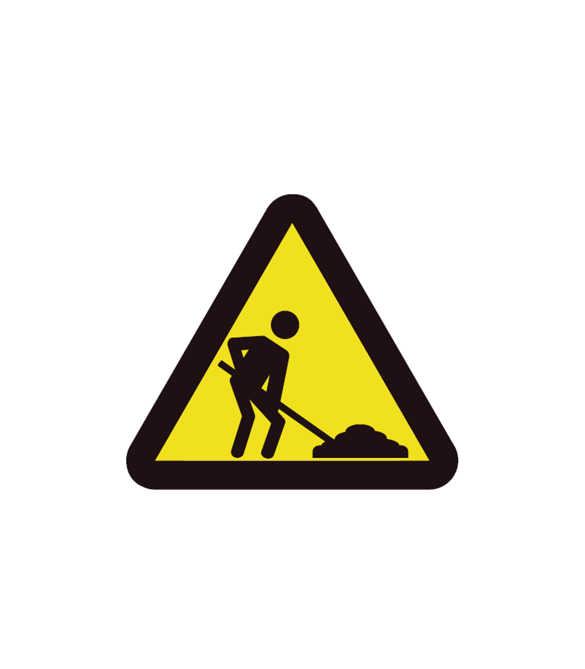 Señal De Carretera De Precaución Con Signo De Exclamación | Vector Premium