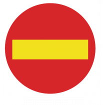 Sinais de estrada de PVC proibido
