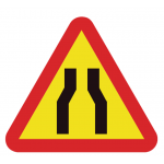 Signaux routiers Rétrécissement PVC