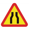 Signalisation de sécurité routière Rétrécissement en PVC 500 x 500 mm SEKURECO