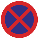 PVC Signes de signalisation de la route Arrêt et parking interdit