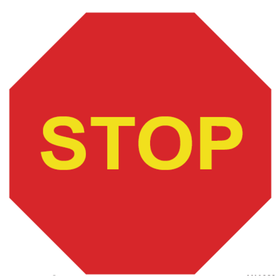 Straßensignale PVC-Stopp
