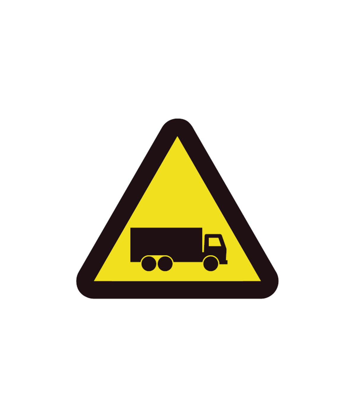 Straßensignale PVC-Schritt-Trucks 500 x 500 mm Sekureco
