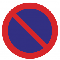 Señales Viales PVC Azul Prohibido