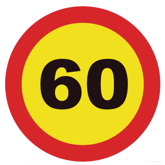 PVC road signals 60km