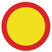 White PVC road signals