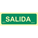Luminiscent evacuation signs Large format