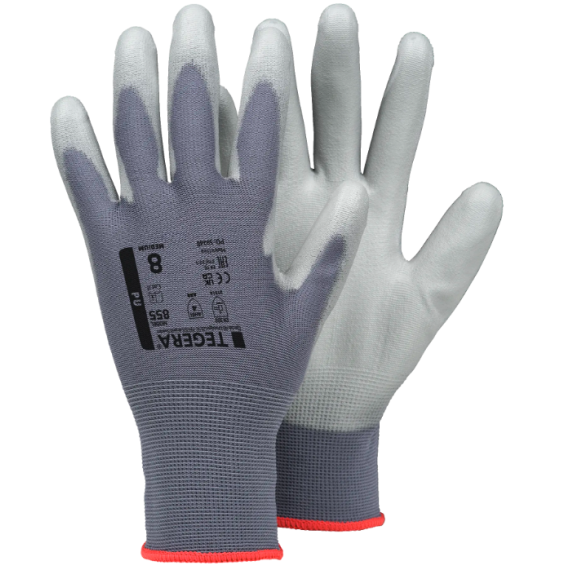 Handschuhe für Arbeiten mit hoher Präzision, Handfläche beschichtet mit PU TEGERA 855 (12 Paare)
