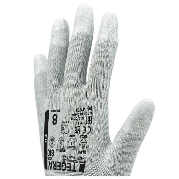 Synthetic gloves with ESD protection gauge 15 TEGERA 810 (12 pairs)