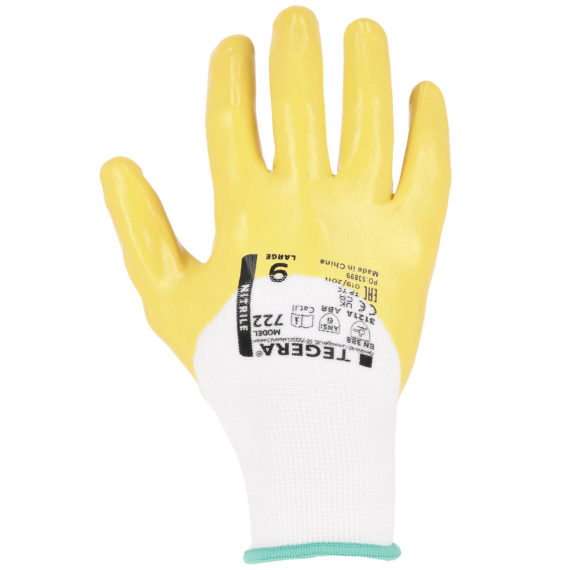 Luvas de nitrilo hidrofugadas, repelentes ao óleo TEGERA 722 (12 pares)