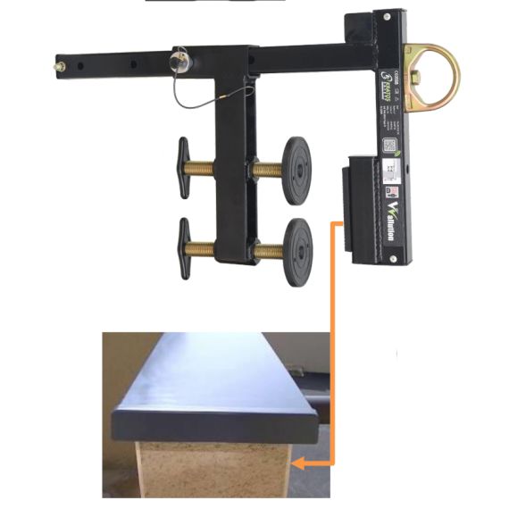 Punto di ancoraggio per parapetti con carico di rottura di 23 kN WALLUTION KRATOS SAFETY