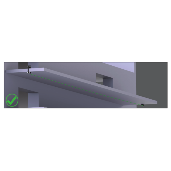 Clamping point for parapets with resistance to breakage of 23 kN WALLUTION KRATOS SAFETY