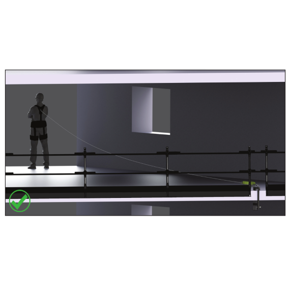 Punto de anclaje para parapetos con resistencia a la ruptura de 23 kN WALLUTION KRATOS SAFETY
