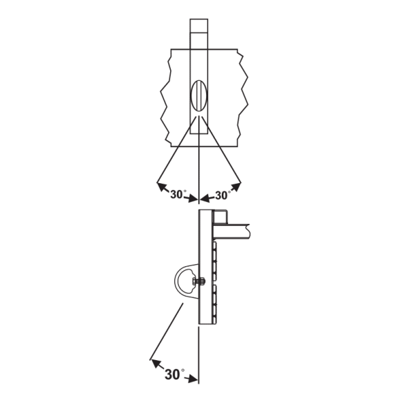 Punto di ancoraggio per parapetti con carico di rottura di 23 kN WALLUTION KRATOS SAFETY