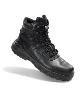 Sicherheitsschuhe aus schwarzem, hydrophobiertem Vollleder SB+SRC+E+WRU+P+CI+WR EN20345 Fal Gore-Tex GTX800 OHMIO TOP