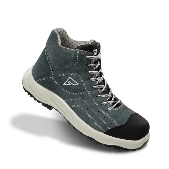 Gray suede safety boot IR200 S1+SRC+CI+P EN 20345 FAL DUERO