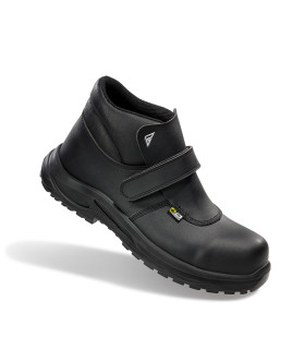 Bota de segurança hidrofugada com fecho de Velcro FAL IR400 PONIENTE NEGRO