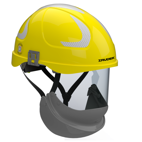 Helm- und Visier-Set für Arbeiten mit elektrischen Lichtbögen der Klasse 2 IRUDEK Protection Secra II