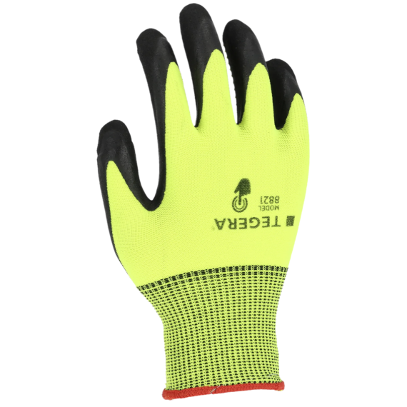 High visibility knitted glove for precision work TEGERA 8821