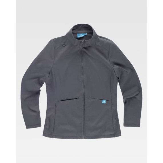 Chaqueta de mujer en tejido de microfibra elástico bidireccional B9136 WORKTEAM