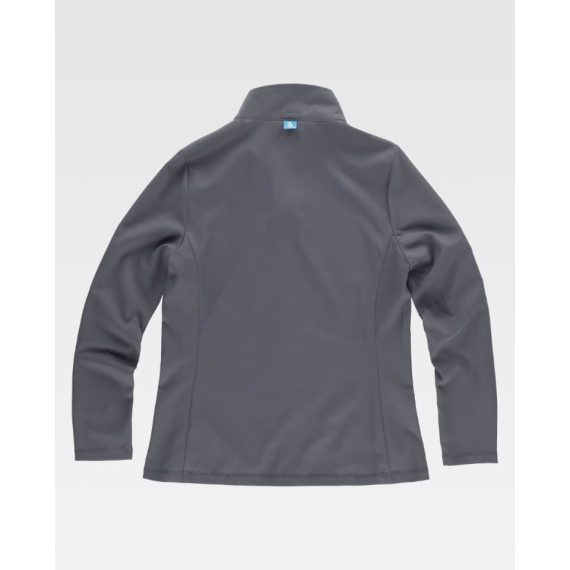 Chaqueta de mujer en tejido de microfibra elástico bidireccional B9136 WORKTEAM