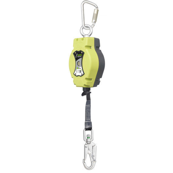 Retractable fall arrest device 6 m, for vertical use only HELIXON webbing KRATOS SAFETY