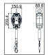 Dispositivo de segurança retrátil de 6 m, apenas para uso vertical HELIXON fita KRATOS SAFETY