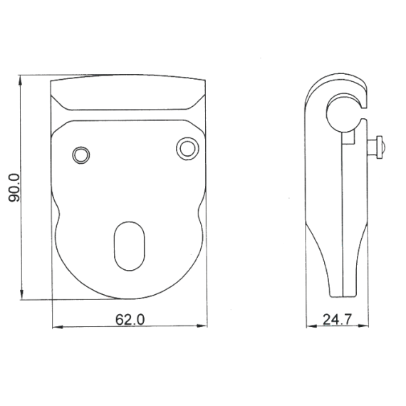Corredera extraible para línea de vida horizontal KS 4000 cable KRATOS SAFETY