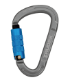 Moschetto in alluminio IRUDEK Silverlight 1131 Twist-Lock, chiusura automatica a doppia azione, con apertura di 21 mm.