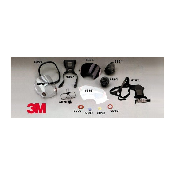 Masque complet 6700 - élastomère (4 masques)