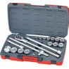 Jogo de chaves de soquete Mecca Pro 3/4 de 18 peças T3418-6 TENG TOOLS