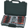 Set di cacciaviti a taglio, PH e PZ in custodia (10 pezzi) MD910N TENGTOOLS