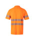 Fluorescent cotton short sleeve polo Reflatex RS with reflective strips Series 305522 VELILLA