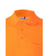 Fluorescent cotton short sleeve polo Reflatex RS with reflective strips Series 305522 VELILLA