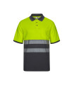Polo in cotone bicolore ad alta visibilità manica corta Reflatex RS Serie 305523 VELILLA