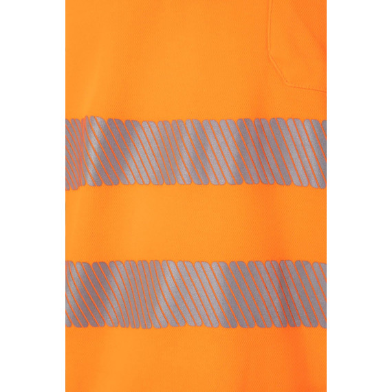 High visibility long sleeve cotton polo Reflatex RS Series 305524 VELILLA