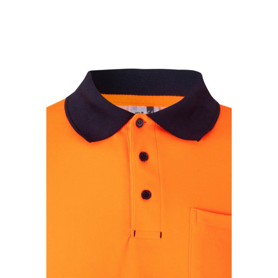 Polo de algodão bicolor de manga longa Reflatex RS de alta visibilidade Série 305525 VELILLA