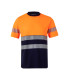 Camiseta algodón bicolor manga corta Reflatex RS con cinta reflectante Serie 305509 VELILLA